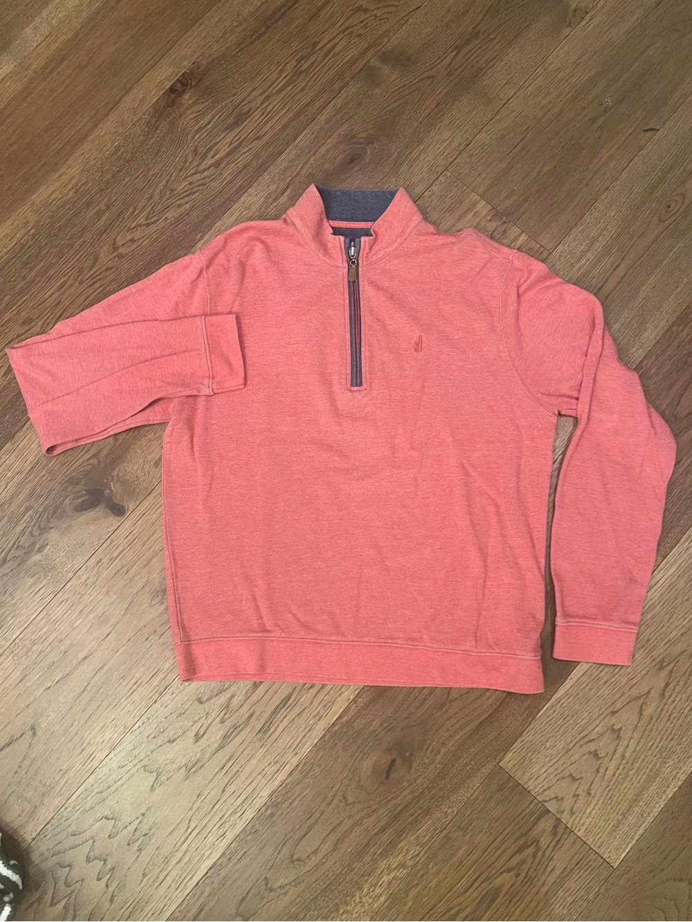 johnnie-O heathered red 1/4 zip pullover